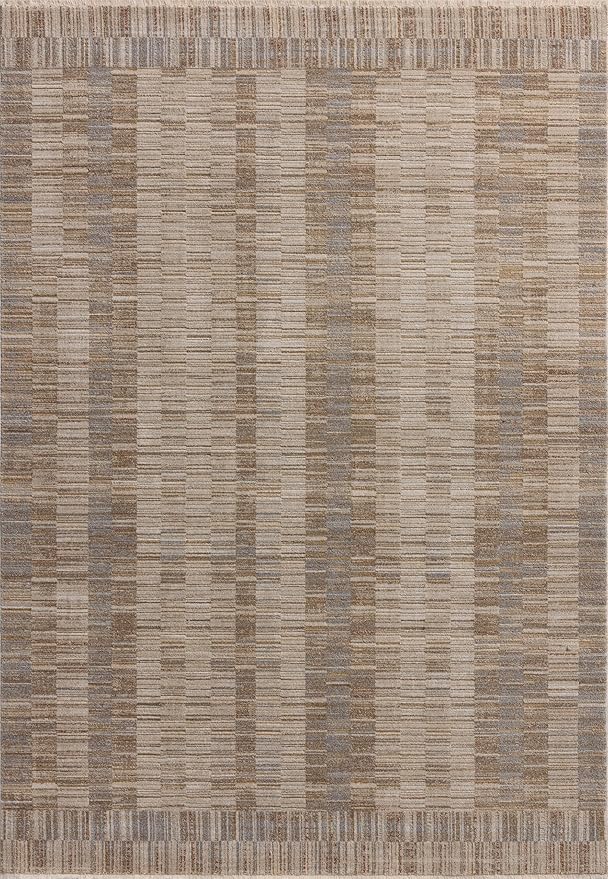 Loloi Amber Lewis Cali Collection CIL-05 Natural/Multi 6'-7" x 9'-2", .25" Pile Height, Area Rug