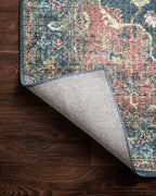 Loloi II Skye Collection SKY-08 Denim/Brick 2'-6" x 7'-6" Runner Rug