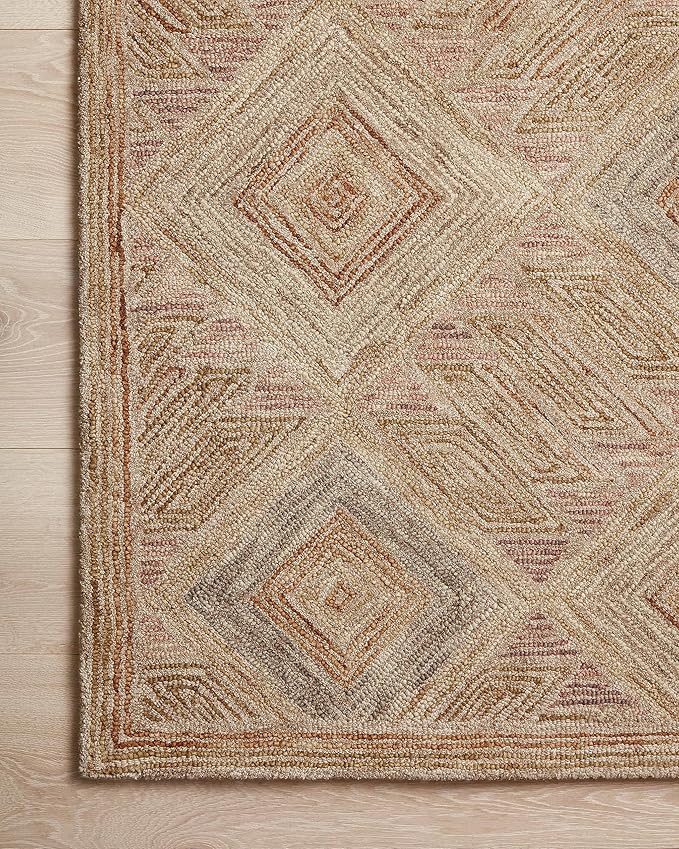 Loloi Varena Collection VAR-02 Berry/Multi 7'-9" x 9'-9" Area Rug