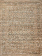 Loloi Amber Lewis Molly Collection MOL-06 Gold/Blue 3'-0" x 5'-0" Low Pile Accent Rug