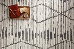 Loloi Kamala Collection KAM-02 Charcoal/Dove 2'-7" x 8'-0" Runner Rug