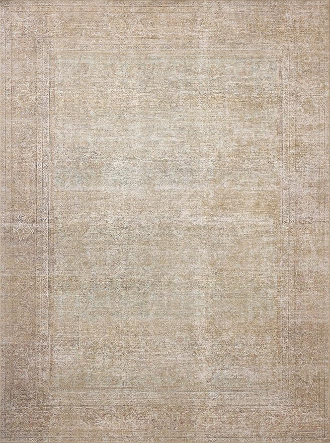 Loloi Amber Lewis Cambria Collection CBR-06 Multi/Natural 2'-6" x 12'-0" Runner Rug Jute, Neutral, Vintage Style, Antique Tone, Living, Bedroom, Dining, Carpet