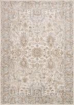 Loloi Teagan Collection TEA-03 Ivory/Sand 11'-6" x 15' Area Rug, Large, Soft Neutral Rug, High-Traffic for Living Room, Bedroom, Home Office, Dining Area