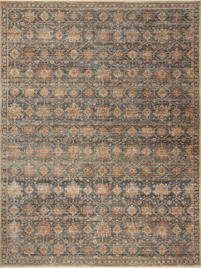 Loloi Amber Lewis Molly Collection MOL-03 Ocean/Sunset 2'-3" x 3'-10" Low Pile Accent Rug