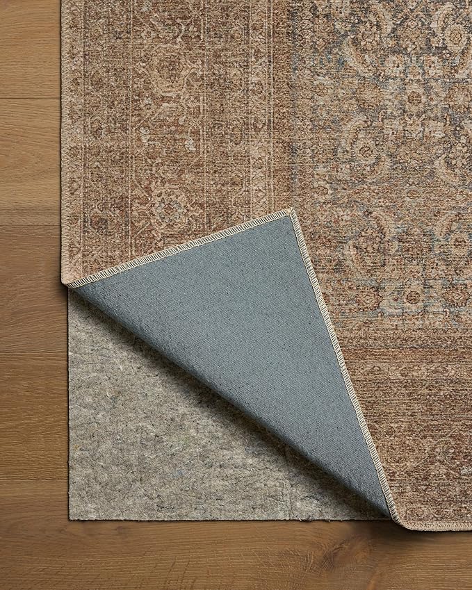 Loloi Amber Lewis Cambria Collection CBR-07 Ocean/Bark 8'-6" x 11'-6" Area Rug Jute, Neutral, Vintage Style, Antique Tone, Living, Bedroom, Dining, Carpet