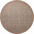 Loloi Angela Rose Aubrey Collection AUB-04 Blue/Terracotta 3'-9" x 5'-6", .19" Pile Height, Accent Rug