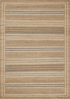 Loloi Chris Loves Julia Judy Collection JUD-03 Natural/Dove 2'-6" x 7'-6" Runner Rug