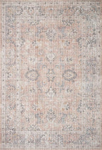 Loloi Skye Collection SKY-01 Blush/Grey 9'-0" x 12'-0" Area Rug
