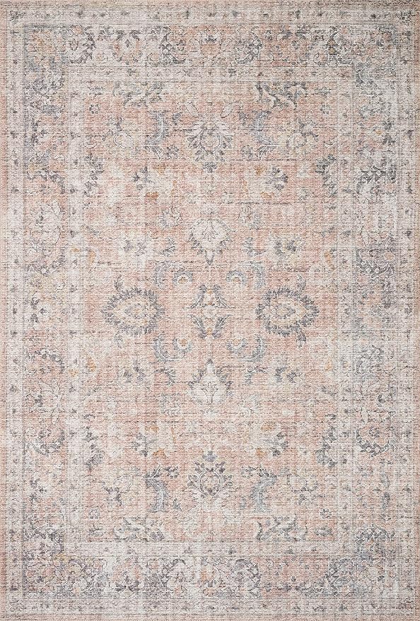 Loloi Skye Collection SKY-01 Blush/Grey 2'-0" x 5'-0" Accent Rug