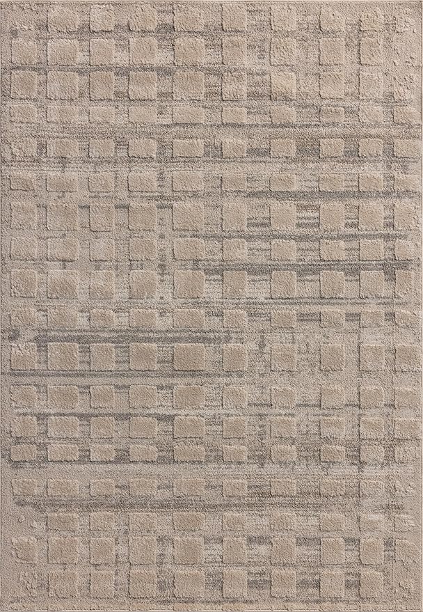 Loloi Amber Lewis Monty Collection MOT-06 Pebble/Beige 9'-2" x 13', .50" Pile Height, Area Rug