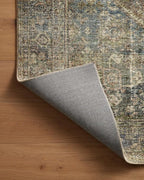 Loloi Amber Lewis Morgan Collection MOG-05 Spice/Lagoon 9'-6" x 13'-6" 38" Thick Area Rug feat. CloudPile, Neutral, Room Décor, Vintage Inspired, Livingroom, Bedroom, Dining Area