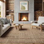 nuLOOM Ashli Solid Farmhouse Jute Area Rug, 10x13, Natural