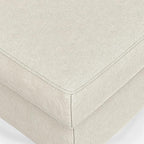 SIMPLIHOME Ava Sofa and Ottoman in 100% Recycled Polyester Performance Fabric, Cream, 76-inch-Wide 2-Seater Loveseat and Matching 36-inch-Wide Table Ottoman for Living Room, 2-Piece Set