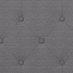 Hillsdale Provence Upholstered Arch Adjustable Tufted Full/Queen Headboard, Glacier Gray