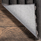 nuLOOM 2'6" x 8' Cozy Plush Area Rug, Machine Washable, Non-Slip, Soft Fluffy Shag Carpet for Living Room Bedroom Kids Room Nursery Home Decor, Kai Grey