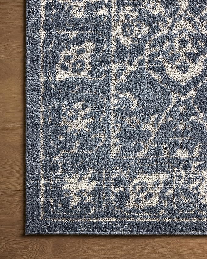 Loloi Magnolia Home by Joanna Gaines Gigi Collection GIG-02 Navy/Stone 4'-0" x 6'-0" Accent Rug