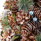 Christopher Knight Home Tabletop Christmas Tree, Natural + White + Glitter