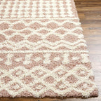 Livabliss Hapsburg Moroccan Shag Runner Area Rug, 2'7" x 7'3" , Dusty Pink