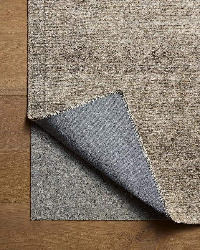 Loloi Amber Lewis Cambria Collection CBR-01 Ash/Bark 2'-6" x 9'-6" Runner Rug Jute, Neutral, Vintage Style, Antique Tone, Living, Bedroom, Dining, Carpet