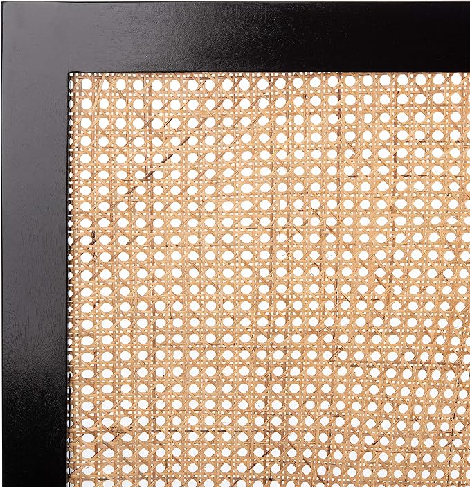 SAFAVIEH Home Collection Vienna Black Cane Queen Headboard Platform