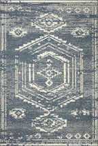 Loloi Magnolia Home by Joanna Gaines Gigi Collection GIG-03 Denim/Ivory 2'-7" x 4' Accent Rug