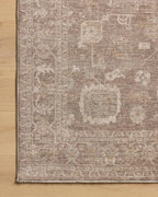 Loloi Chris Loves Julia Louisa Collection LOI-03 Taupe/Ivory 5'-3" x 5'-3", .38" Pile Height, Round Area Rug