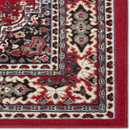 Home Dynamix Premium Sakarya Traditional Medallion Border Area Rug, Claret, 1'9"x7'2" Runner