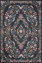 Loloi Rifle Paper Co. Maison Collection MAO-04 Tuileries Black 2'-3" x 3'-9", .19" Pile Height, Accent Rug