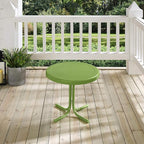 Crosley Furniture Griffith Weather Resistant Retro Metal Outdoor Side Table for Patio, Deck, Porch, Oasis Green