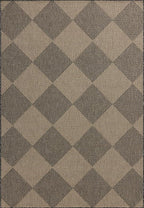Loloi Chris Loves Julia Providence Collection PRC-04 Graphite/Sand 5' x 7'-7", .12" Pile Height, Indoor/Outdoor Area Rug
