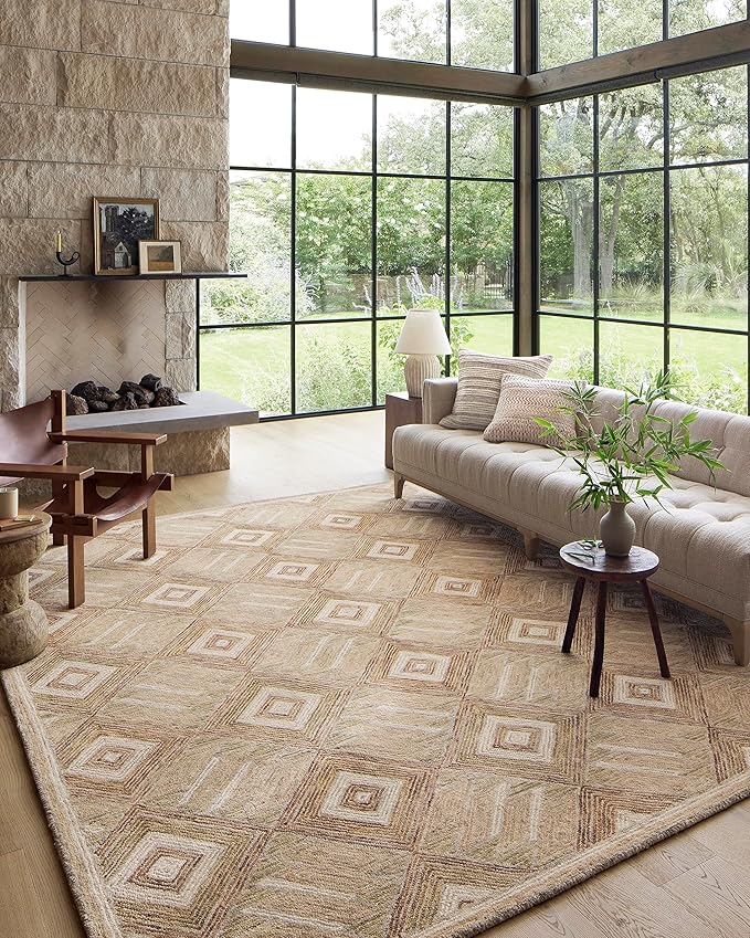 Loloi Varena Collection VAR-01 Sand/Clay 2'-6" x 7'-6" Runner Rug