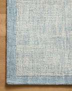 Loloi Magnolia Home by Joanna Gaines Henley Collection HNY-01 Ivory/Blue 9'-3" x 13' Area Rug