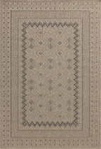 Loloi Chris Loves Julia Providence Collection PRC-06 Charcoal/Dove 3'-9" x 5'-9", .12" Pile Height, Indoor/Outdoor Accent Rug