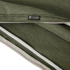 Classic Accessories Montlake Water-Resistant 25 x 25 x 5 Inch Square Outdoor Seat Cushion, Patio Furniture Chair Cushion, Heather Fern Green, Outdoor Cushion Cover