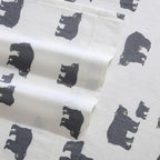 Eddie Bauer - Flannel Sheets Queen Size, Anti-Pilling & Wrinkle Resistant Cotton, Touchably Soft for All-Season Comfort - Bed Sheets with Matching Pillowcases & Fitted Sheet (Bear Family Grey)