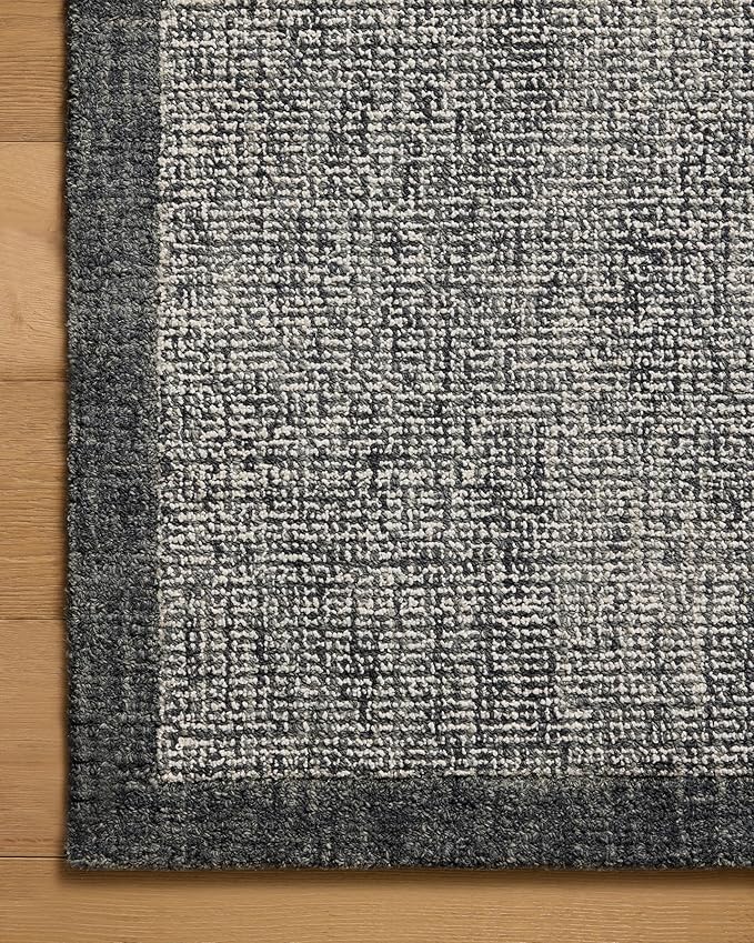 Loloi Magnolia Home by Joanna Gaines Henley Collection HNY-01 Ivory/Charcoal 2'-3" x 3'-9" Accent Rug