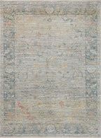 Loloi Magnolia Home by Joanna Gaines Millie Collection MIE-04 Slate/Multi 2'-3" x 3'-10", .25" Pile Height, Accent Rug