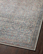 Loloi Adrian Collection ADR-04 Denim/Multi 2'-3" x 3'-9", .19" Thick Accent Rug