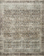Loloi Amber Lewis Morgan Collection MOG-02 Navy/Sand 5'-0" x 7'-0" 38" Thick Area Rug feat. CloudPile, Neutral, Room Décor, Vintage Inspired, Livingroom, Bedroom, Dining Area