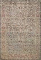 Loloi Adrian Collection ADR-06 Ocean/Clay 2'-6" x 7'-6", .19" Thick Runner Rug