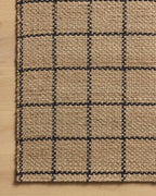 Loloi Chris Loves Julia Fletcher Collection FLE-01 Natural/Black 3'-6" x 5'-6", .37" Pile Height, Accent Rug