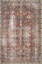 Loloi Chris Loves Julia Jules Collection JUL-01 Merlot/Multi 2'-6'' x 7'-6'', .13" Pile Height, Runner Rug