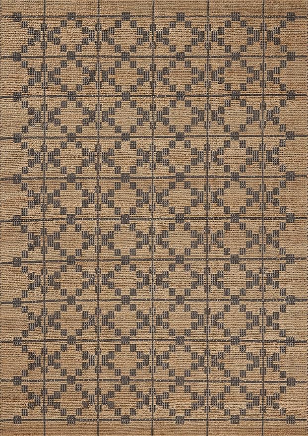 Loloi Chris Loves Julia Judy Collection JUD-05 Natural/Graphite 5'-0" x 7'-6" Area Rug