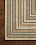 Loloi Chris Loves Julia Alfie Collection ALF-05 Natural/Multi 8'-6" x 11'-6" Area Rug Wool Neutral Living Bedroom Dining Carpet