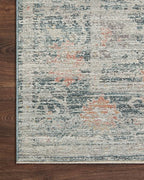 Loloi Magnolia Home by Joanna Gaines Millie Collection MIE-01 Blue/Multi 11'-6" x 15'-7", .25" Pile Height, Area Rug