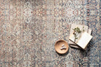 Loloi Chris Loves Julia Jules Collection JUL-06 Denim/Spice 2'-6'' x 12'-0'', .13" Pile Height, Runner Rug