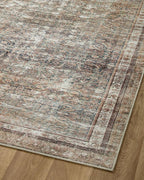 Loloi Chris Loves Julia Jules Collection JUL-09 Ink/Terracotta 2'-6'' x 12'-0'', .13" Pile Height, Runner Rug