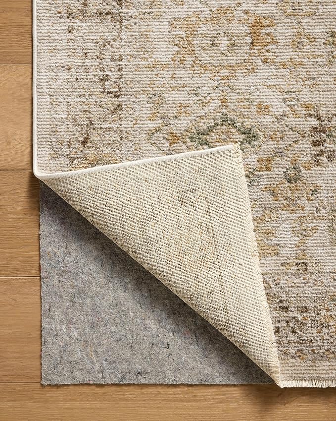 Loloi Magnolia Home by Joanna Gaines Pace Collection PAC-04 Natural/Multi 5'-3" x 5'-3" Round Area Rug