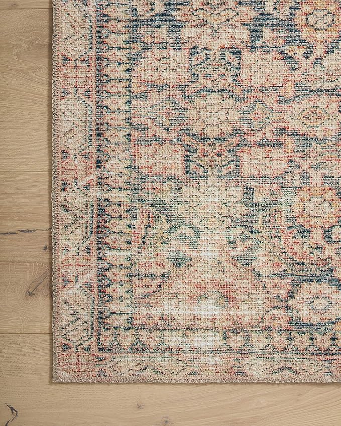 Loloi Angela Rose Aubrey Collection AUB-01 Navy/Multi 2'-0" x 5'-0", .19" Pile Height, Accent Rug