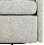 CHITA Swivel Accent Chair with Electric Footrests, FSC Certified Upholstered Living Room Sofa Chair with Power Motor, USB and Type-C Ports, Light Grey